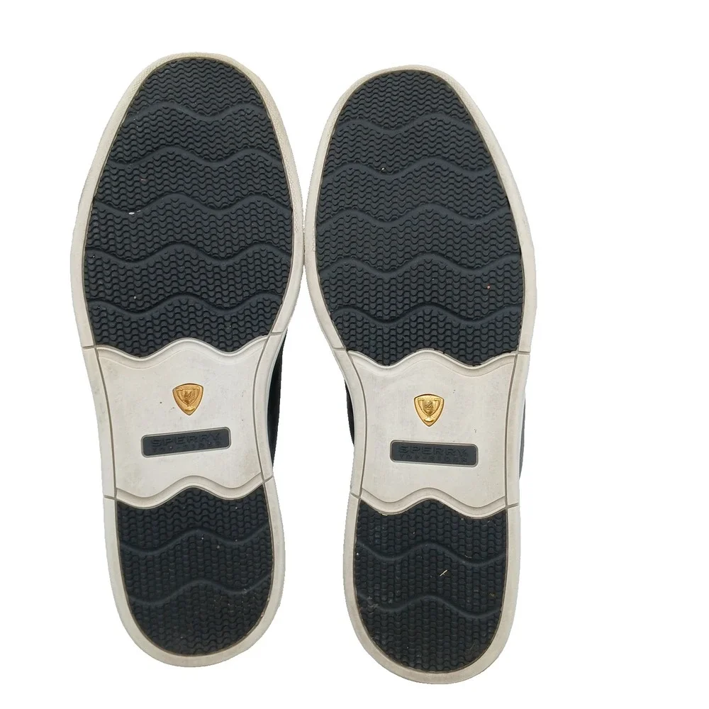 Sperry Gold Cup Shoes Mens 11.5 Black Leather‎ Casual Low Top Comfort Sneakers